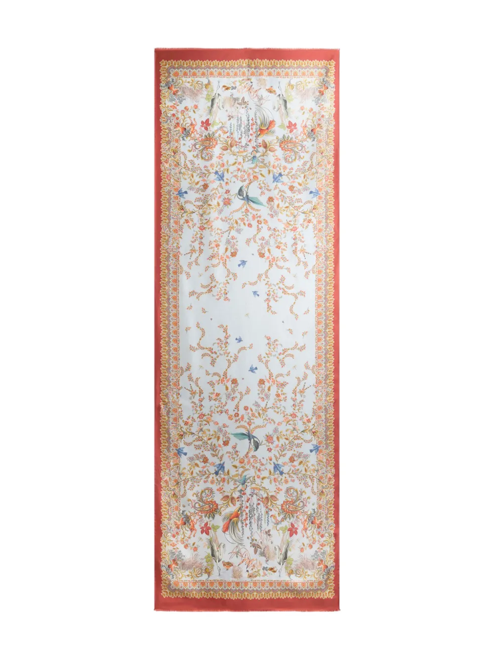 Шелковый платок с флорой и фауной Etro, синий
Шелковый платок с флорой и фауной Etro, синий