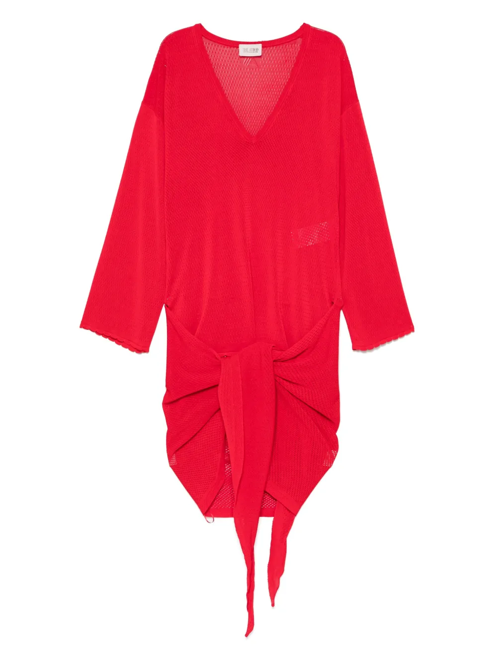 Платье мини с V-образным вырезом The Attico, красный
Платье мини с V-образным вырезом The Attico, красный