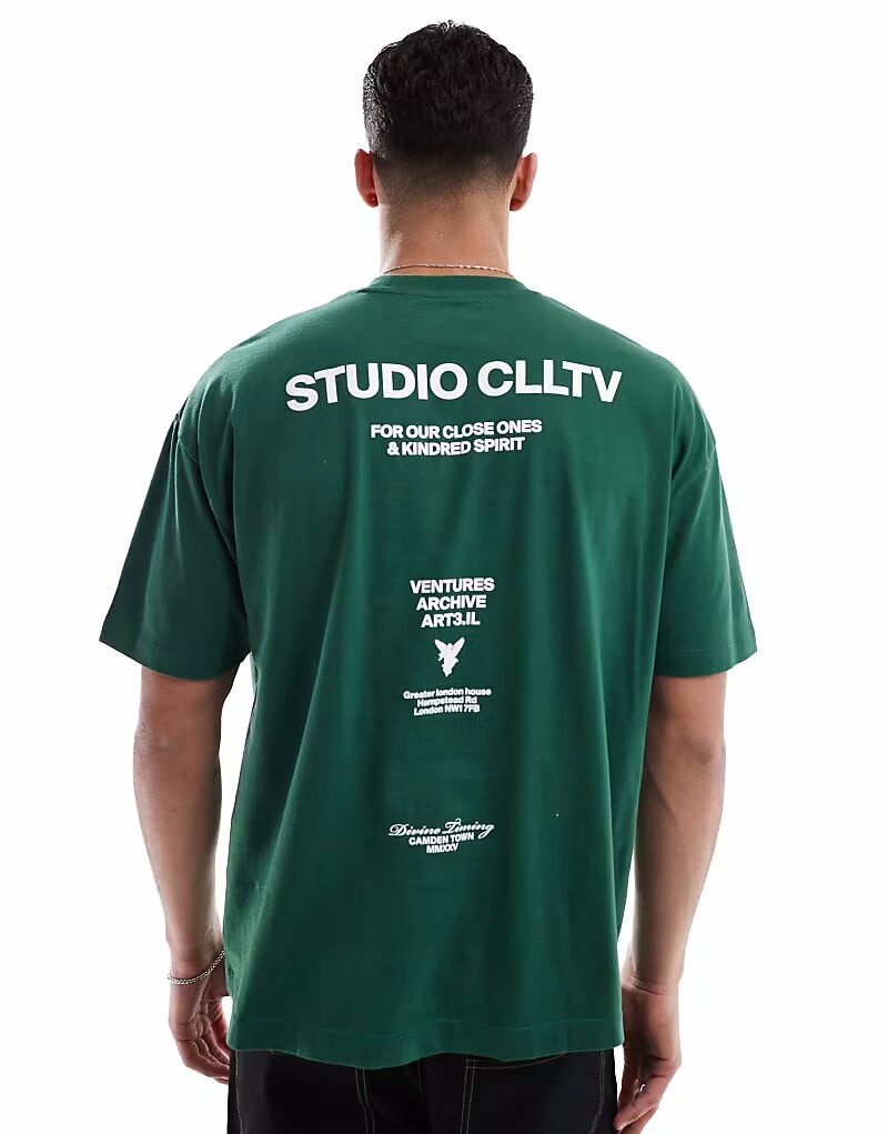 Футболка свободного кроя ASOS DESIGN зеленого цвета с текстовым принтом на спине
Футболка свободного кроя ASOS DESIGN зеленого цвета с текстовым принтом на спине