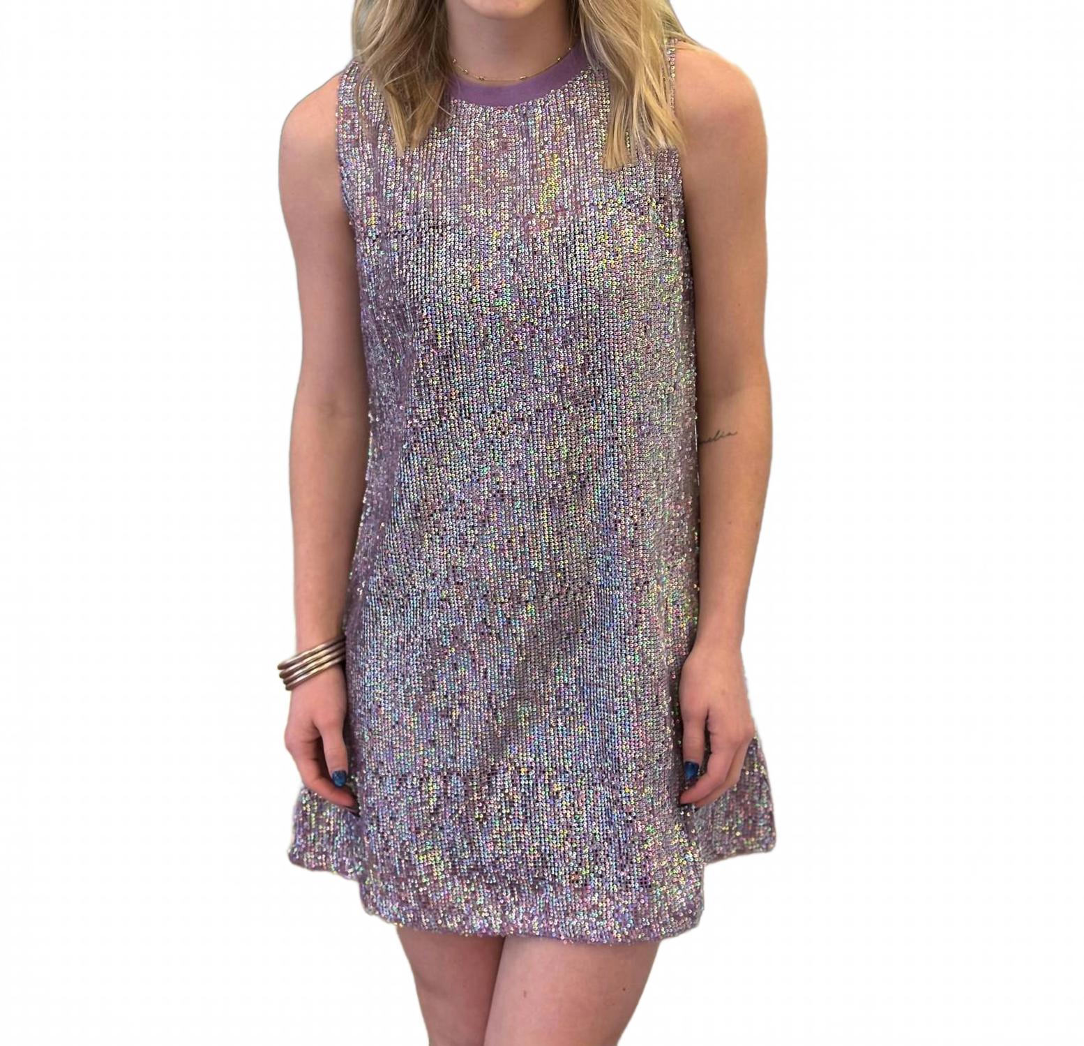 Блестящее платье-майка лавандового цвета QUEEN OF SPARKLES
Блестящее платье-майка лавандового цвета QUEEN OF SPARKLES