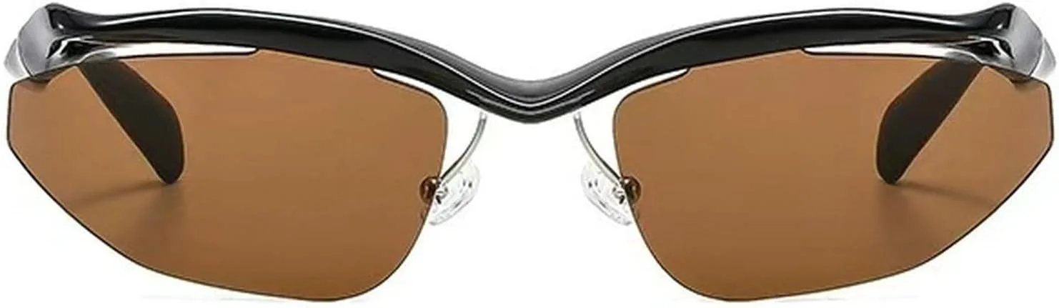 Полуободковые солнцезащитные очки «кошачий глаз» для женщин, роскошные, модные, спортивные, в стиле панк, Y2K, солнцезащитные очки для женщин mincl, Brown
Полуободковые солнцезащитные очки «кошачий глаз» для женщин, роскошные, модные, спортивные, в стиле панк, Y2K, солнцезащитные очки для женщин mincl, Brown