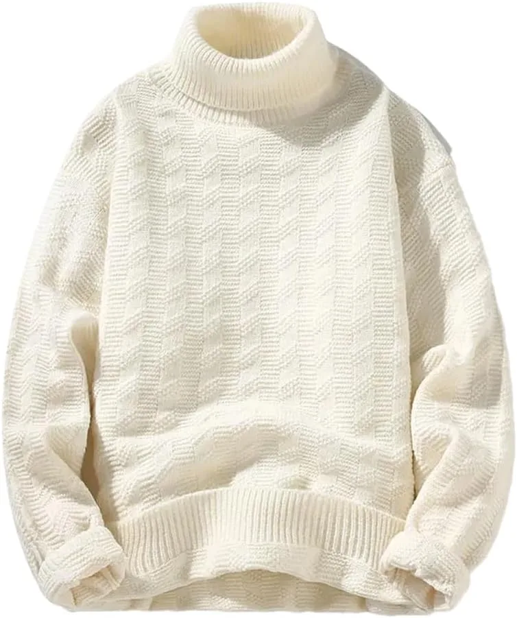 Мужской свитер с длинными рукавами и воротником-стойкой
Мужской свитер с длинными рукавами и воротником-стойкой