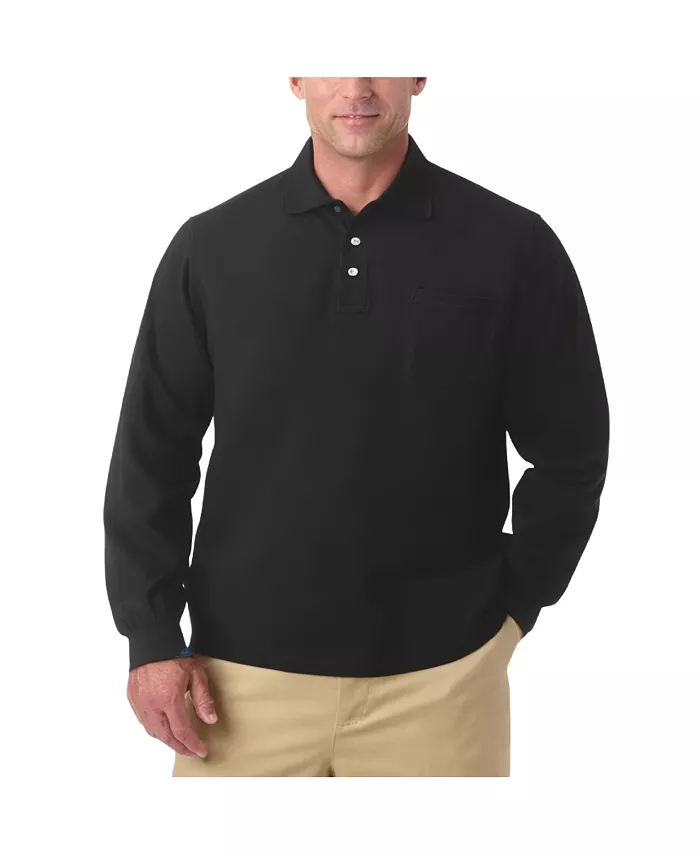 Большие и высокие размеры: поло с длинным рукавом из пике, устойчивое к усадке KingSize, черный
Большие и высокие размеры: поло с длинным рукавом из пике, устойчивое к усадке KingSize, черный