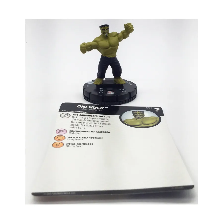 Они Халк № 007 (С), Marvel Heroclix - 15th Anniversary - What If - Singles
Они Халк № 007 (С), Marvel Heroclix - 15th Anniversary - What If - Singles