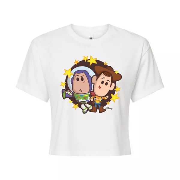 Укороченная футболка с героями сериала «История игрушек: Базз Лайтер и Вуди Джуниор» Disney / Pixar, белый
Укороченная футболка с героями сериала «История игрушек: Базз Лайтер и Вуди Джуниор» Disney / Pixar, белый