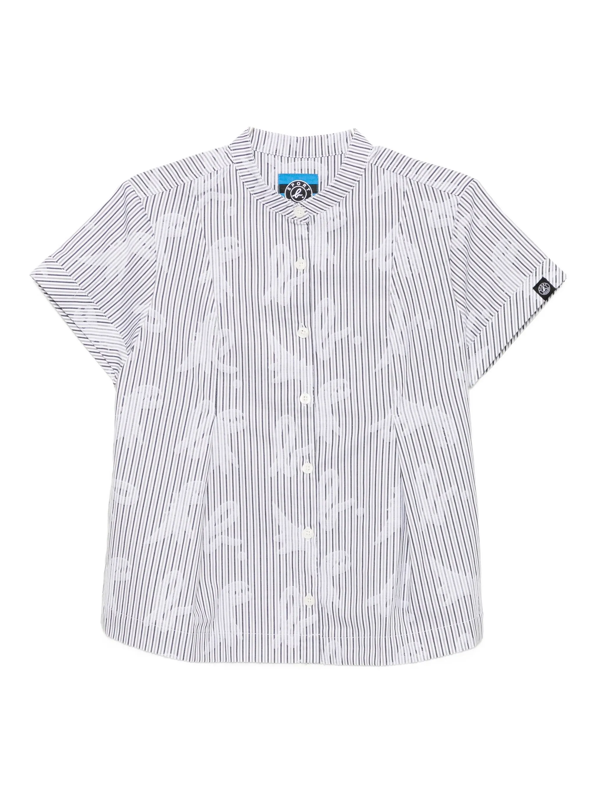 Полосатая рубашка с воротником-стойкой Sport B. By Agnès B., белый
Полосатая рубашка с воротником-стойкой Sport B. By Agnès B., белый