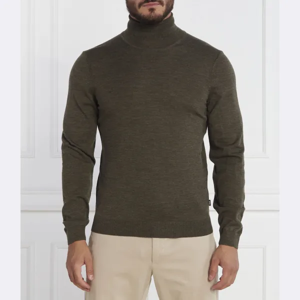 Приталенный крой из шерсти муссо-п Boss, зеленый
Приталенный крой из шерсти муссо-п Boss, зеленый