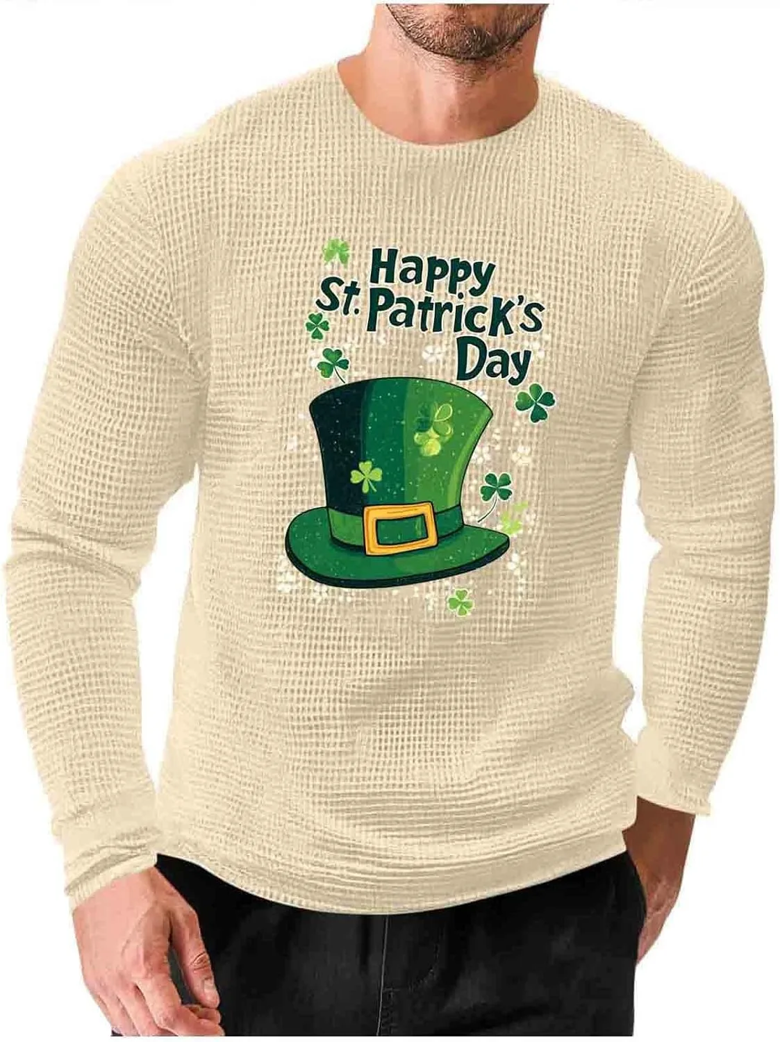 Футболка с длинным рукавом Happy St. Patrick's Day с принтом ирландского клевера Zeiyignr
Футболка с длинным рукавом Happy St. Patrick's Day с принтом ирландского клевера Zeiyignr