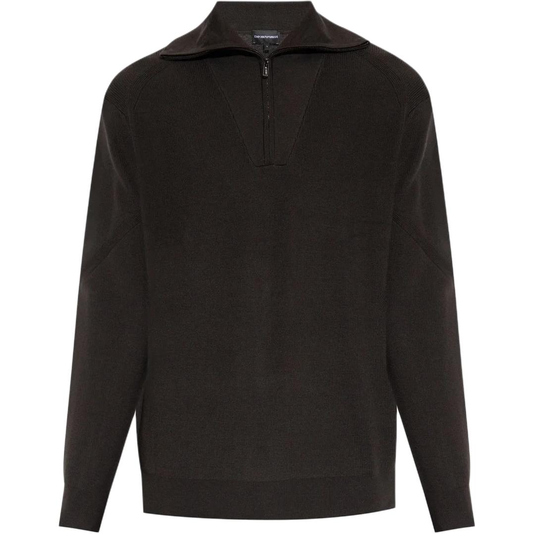 Полузастёгивающийся джемпер с тонкой резинкой EMPORIO ARMANI, коричневый
Полузастёгивающийся джемпер с тонкой резинкой EMPORIO ARMANI, коричневый
