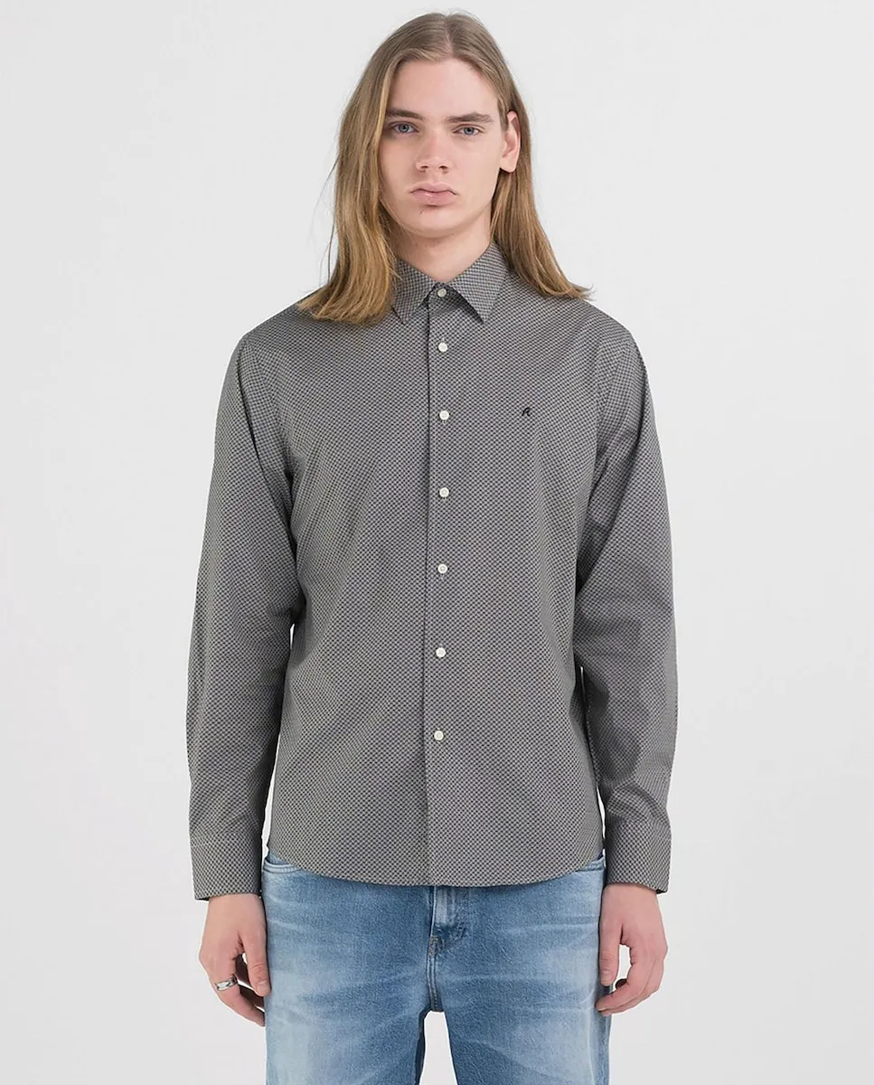 Мужская рубашка с длинным рукавом Replay, серый
Мужская рубашка с длинным рукавом Replay, серый