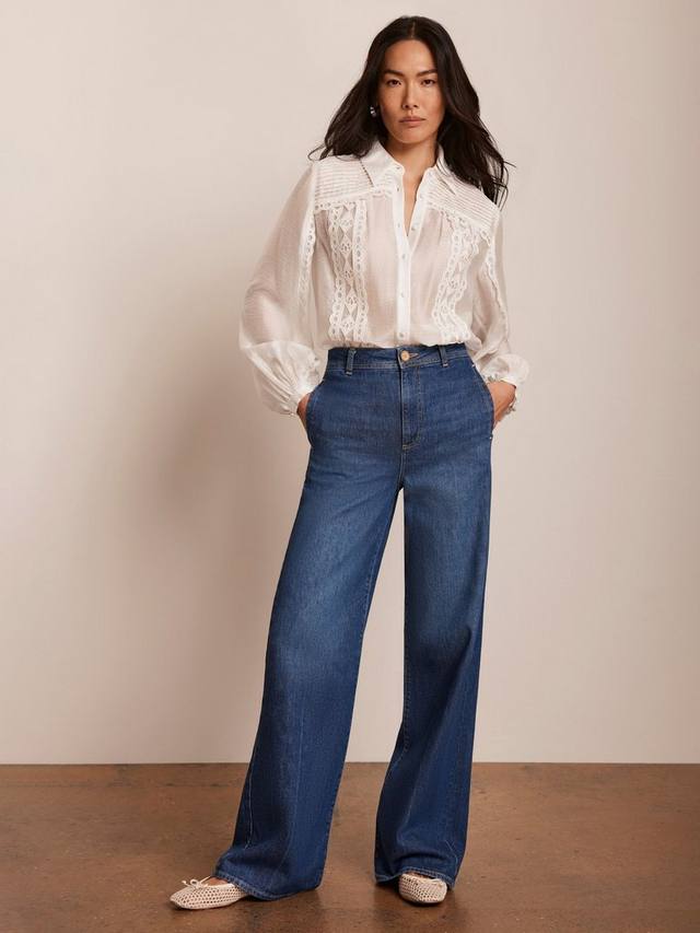 Джинсы с высокой посадкой и широкими штанинами Mint Velvet, цвет Indigo
Джинсы с высокой посадкой и широкими штанинами Mint Velvet, цвет Indigo