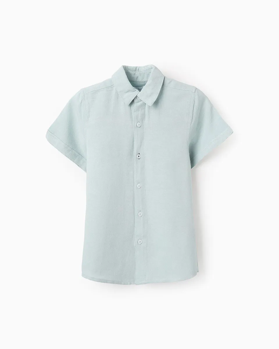 Детская рубашка из вискозы, хлопка и льна Zippy, светло-голубой
Детская рубашка из вискозы, хлопка и льна Zippy, светло-голубой