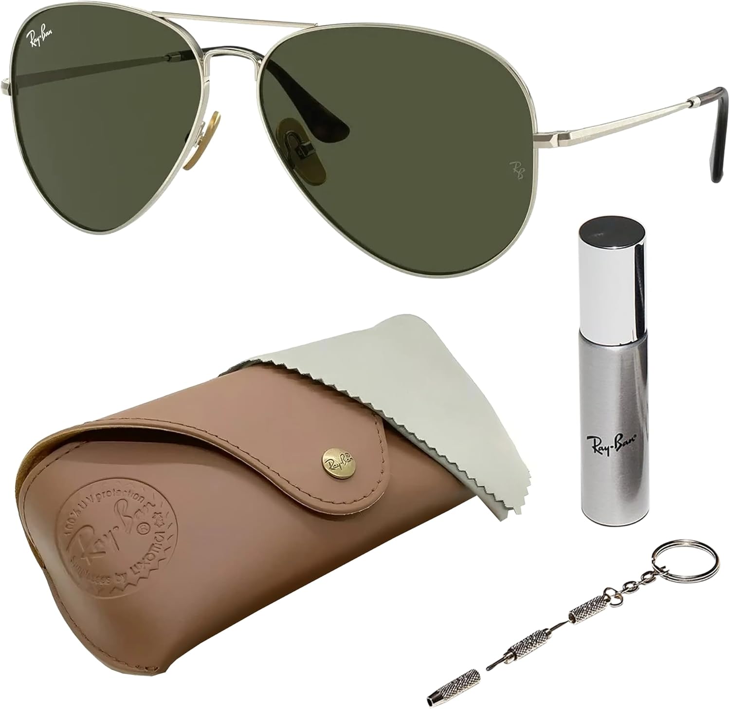 Солнцезащитные очки Ray-Ban RB8089 AVIATOR TITANIUM в форме «пилот» для мужчин и женщин, в комплекте с официальным набором очков RAYBAN, Polished Arista Gold Frame | Green Lens
Солнцезащитные очки Ray-Ban RB8089 AVIATOR TITANIUM в форме «пилот» для мужчин и женщин, в комплекте с официальным набором очков RAYBAN, Polished Arista Gold Frame | Green Lens