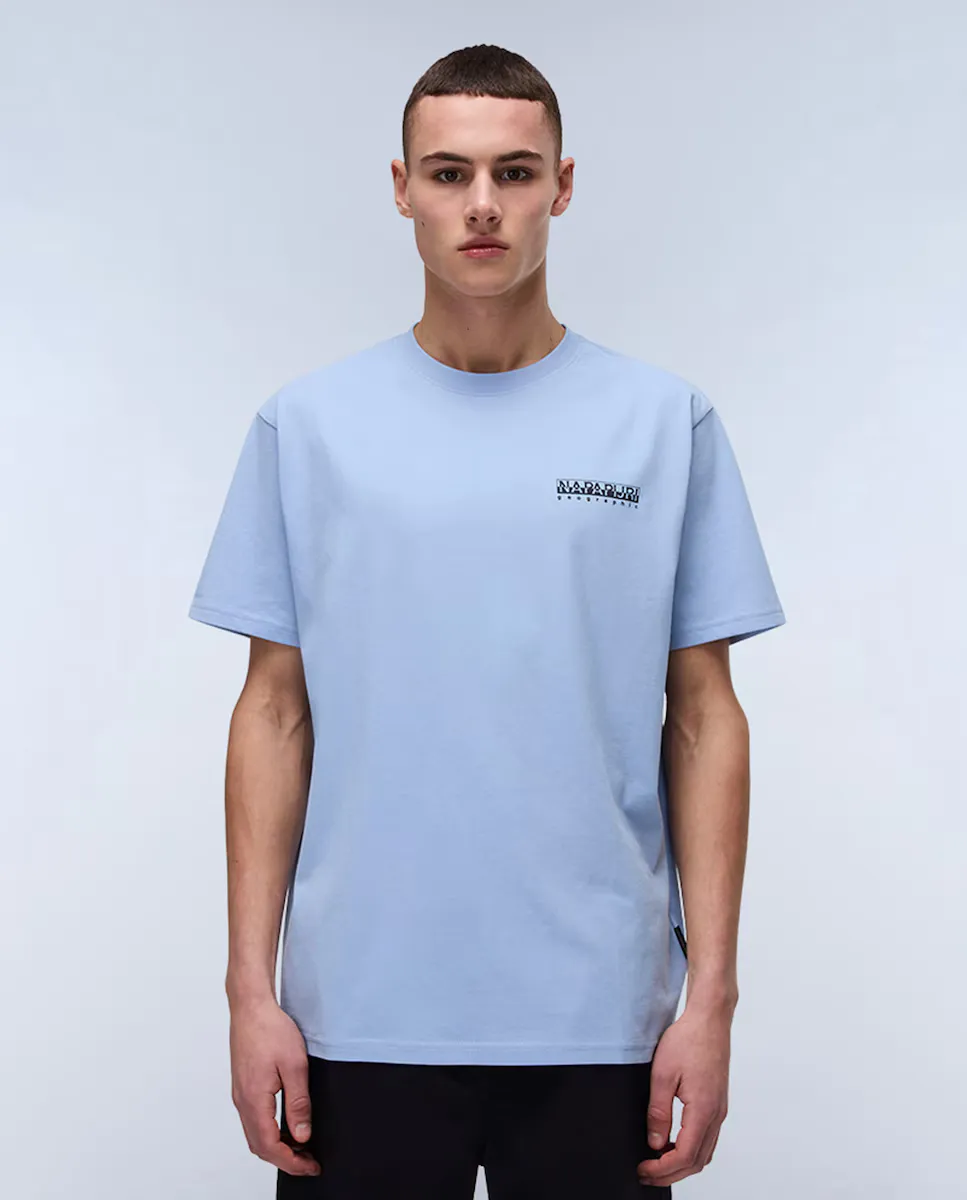 Мужская футболка с коротким рукавом Napapijri, синий 
Мужская футболка с коротким рукавом Napapijri, синий