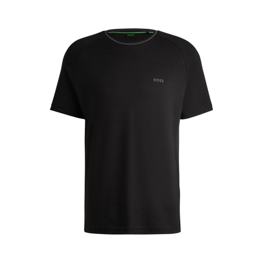 Футболка свободного кроя из хлопкового жаккарда с логотипом BOSS, черный
Футболка свободного кроя из хлопкового жаккарда с логотипом BOSS, черный