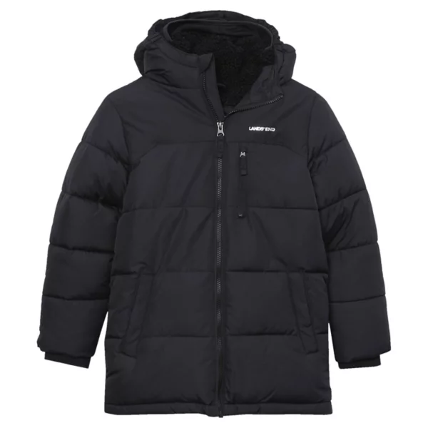 Мальчиковая утеплённая куртка с капюшоном на подкладке из шерпы, водоотталкивающая, для возраста 2-20 лет Lands' End, черный
Мальчиковая утеплённая куртка с капюшоном на подкладке из шерпы, водоотталкивающая, для возраста 2-20 лет Lands' End, черный