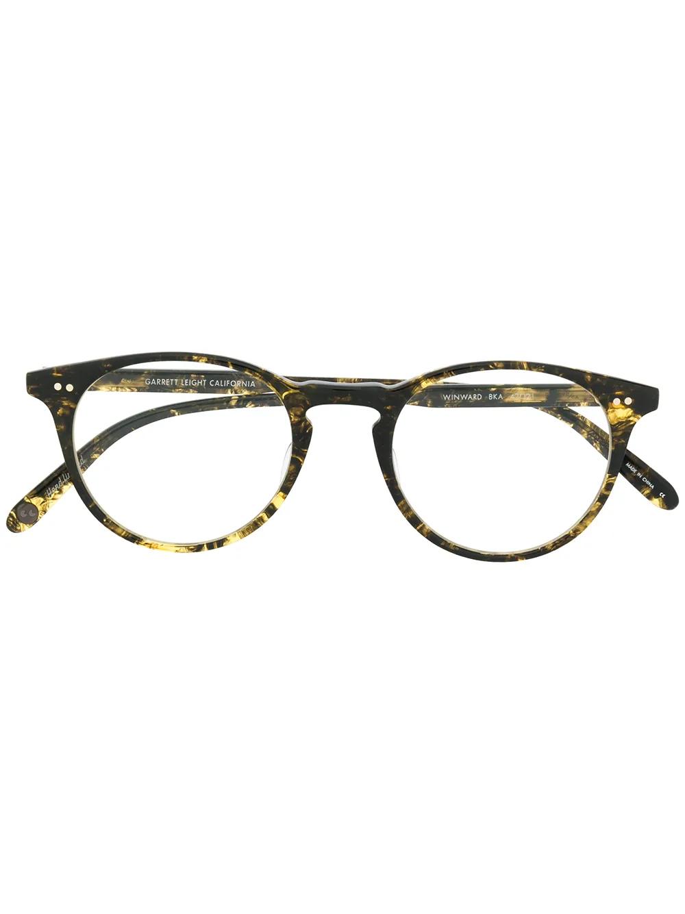 Очки Winward в круглой оправе Garrett Leight, черный
Очки Winward в круглой оправе Garrett Leight, черный