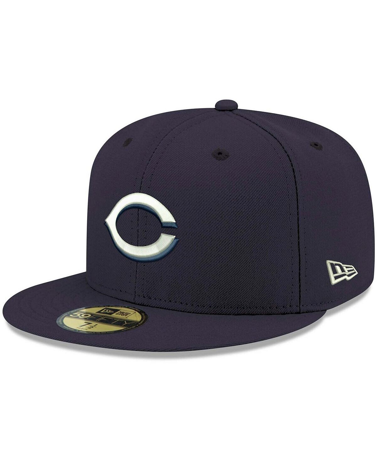 Мужская темно-синяя шляпа с логотипом Cincinnati Reds 59FIFTY белого цвета New Era
Мужская темно-синяя шляпа с логотипом Cincinnati Reds 59FIFTY белого цвета New Era