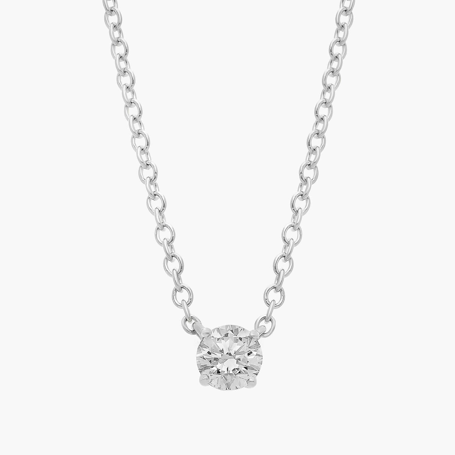 Подвеска с четырьмя зубцами из выращенного в лаборатории бриллианта-солитера из белого золота 14 карат (1/4 карата, двойной - FG / VS2-SI1) Blue Nile
Подвеска с четырьмя зубцами из выращенного в лаборатории бриллианта-солитера из белого золота 14 карат (1/4 карата, двойной - FG / VS2-SI1) Blue Nile