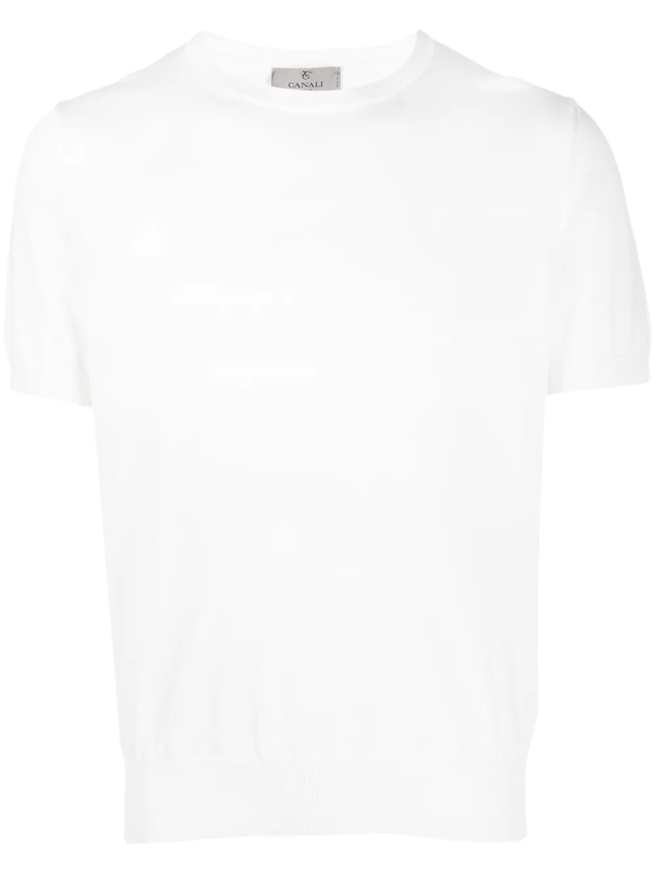 Трикотажная футболка Canali, белый 
Трикотажная футболка Canali, белый