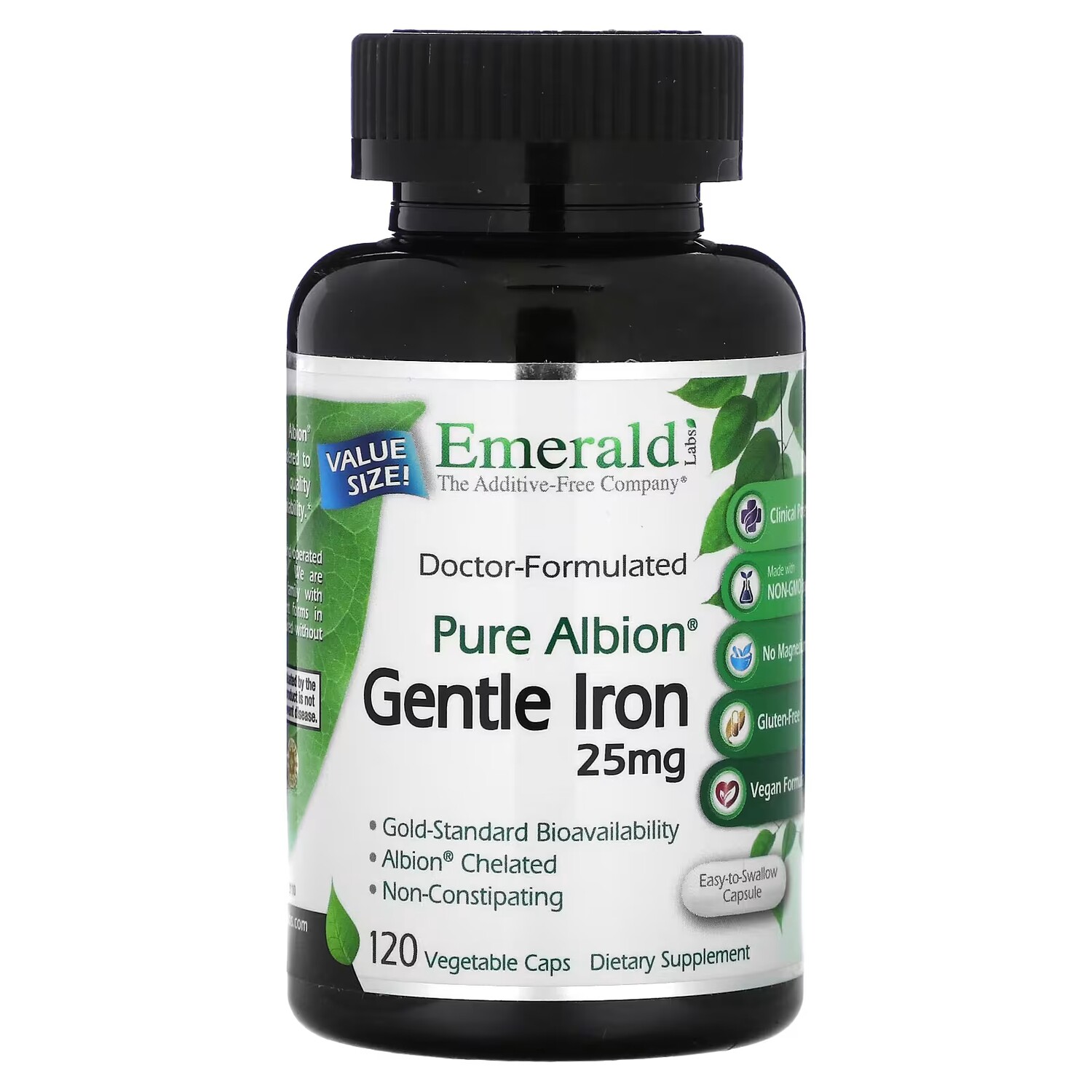 Добавка Emerald Laboratories Pure Albion Gentle Iron, 120 растительных капсул
Добавка Emerald Laboratories Pure Albion Gentle Iron, 120 растительных капсул