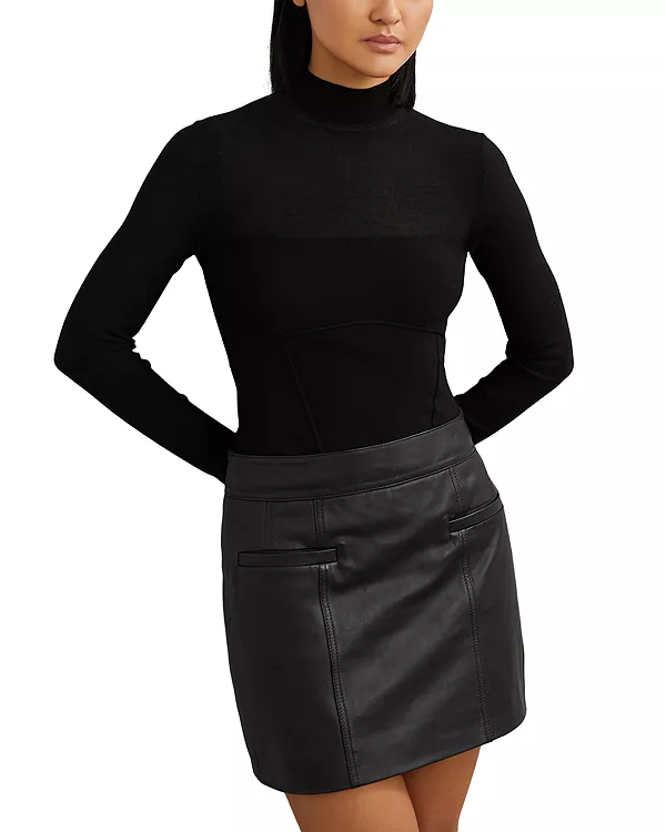 Вязаный топ Sofia из сетчатой ткани Reiss, черный
Вязаный топ Sofia из сетчатой ткани Reiss, черный