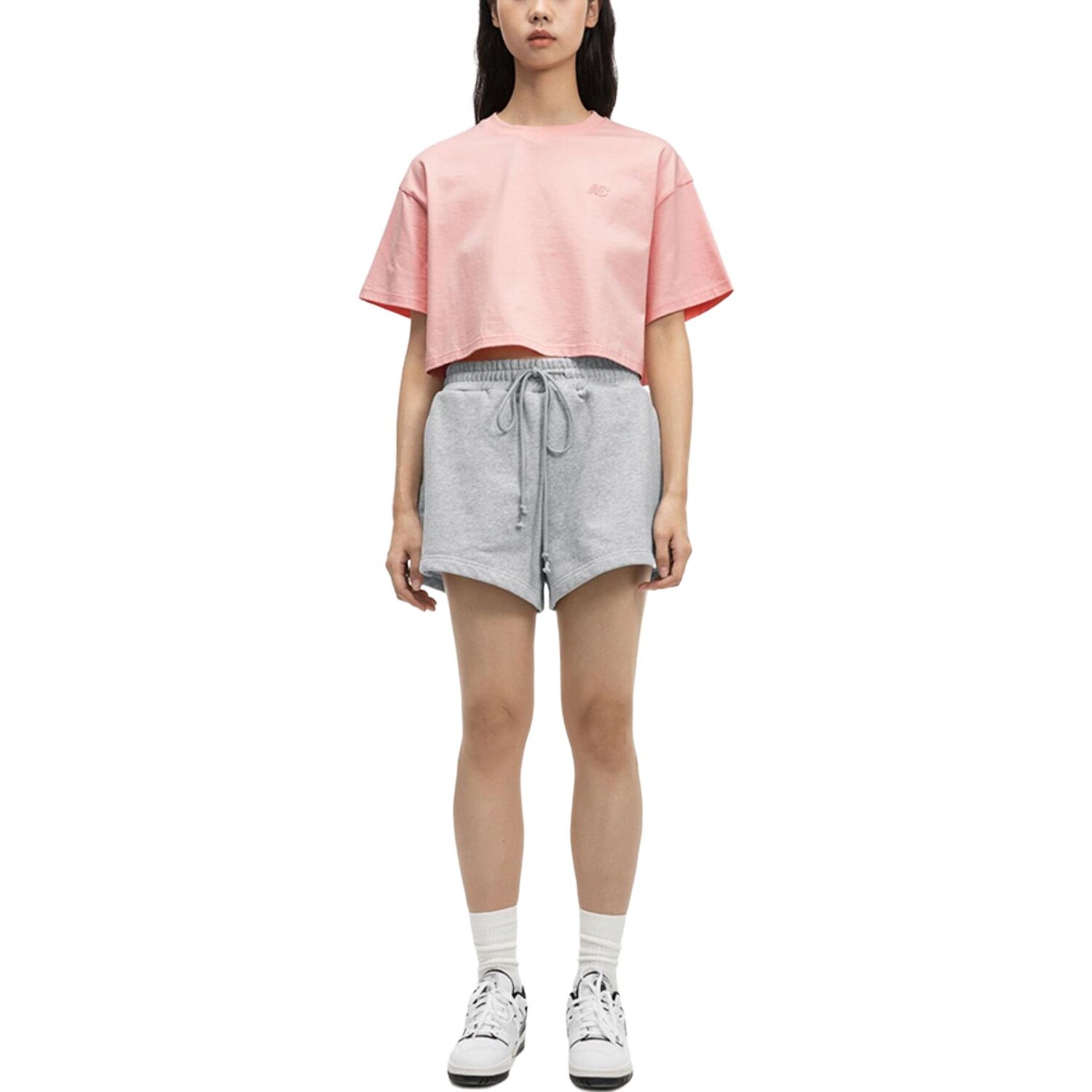 Укороченный женский топ Nice Rice X Nice Rice, розовый New Balance 
Укороченный женский топ Nice Rice X Nice Rice, розовый New Balance