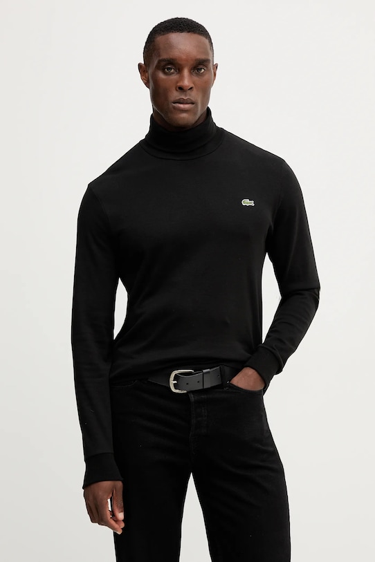 Хлопковый лонгслив Lacoste, черный
Хлопковый лонгслив Lacoste, черный
