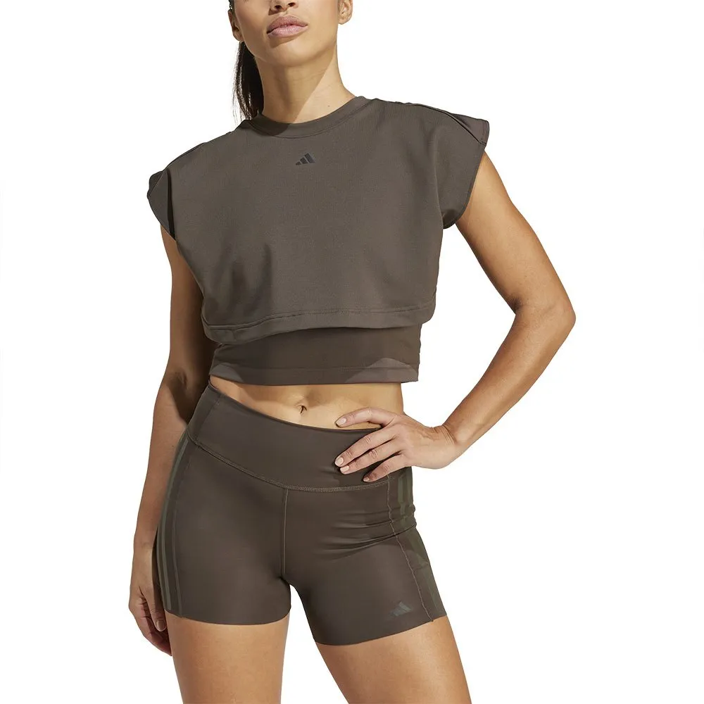 Спортивный топ adidas Power Boxy French Terry 3 Stripes tank, коричневый
Спортивный топ adidas Power Boxy French Terry 3 Stripes tank, коричневый