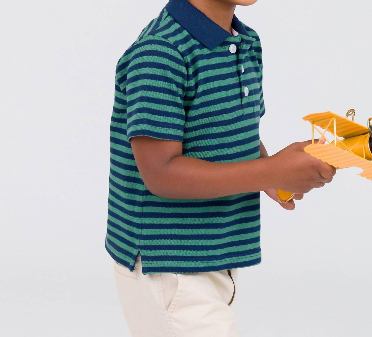 Рубашка-поло с коротким рукавом из пике для мальчиков зеленого цвета RuffleButts
Рубашка-поло с коротким рукавом из пике для мальчиков зеленого цвета RuffleButts