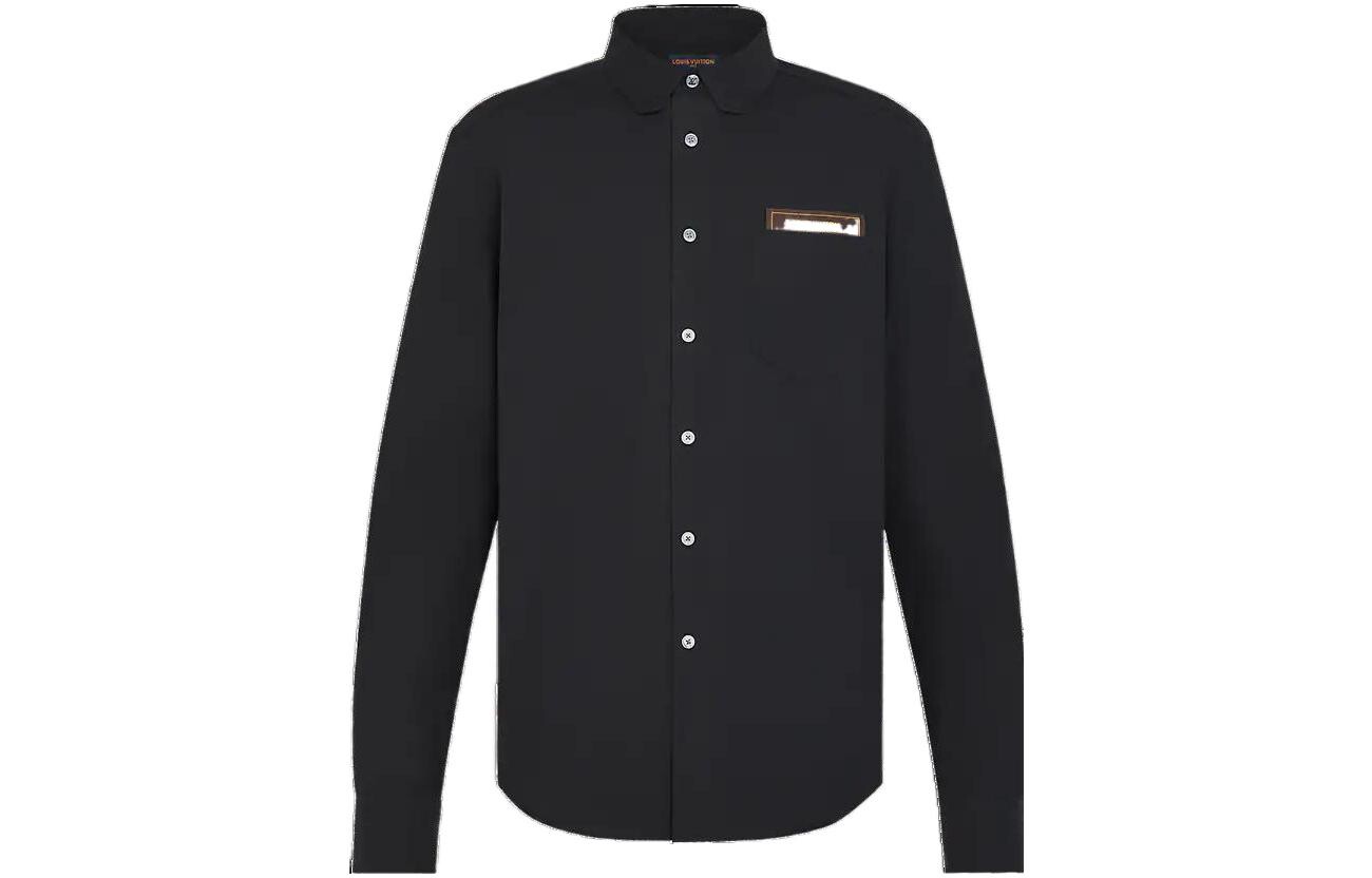 Рубашка мужская Louis Vuitton с логотипом, черный 
Рубашка мужская Louis Vuitton с логотипом, черный