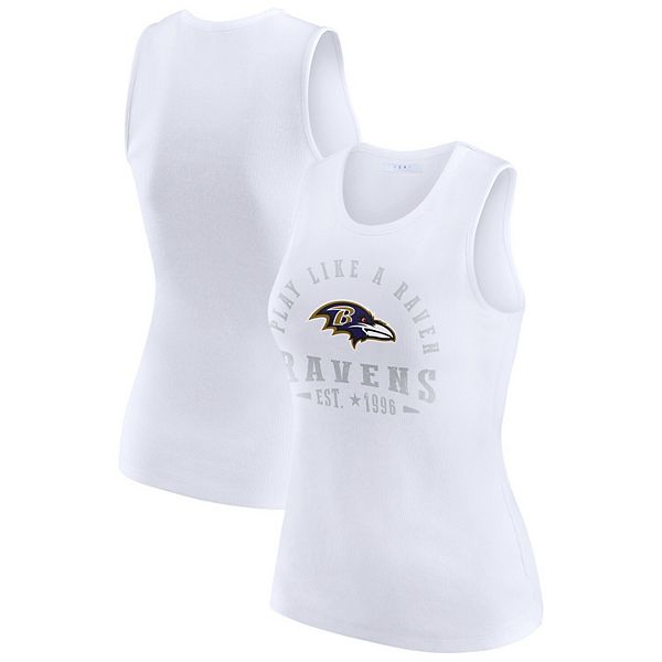 Женский белый топ Baltimore Ravens с ребристым принтом Wear By Erin Andrews
Женский белый топ Baltimore Ravens с ребристым принтом Wear By Erin Andrews