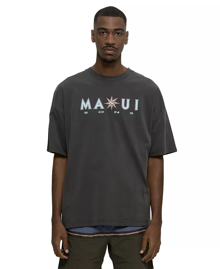 Мужская футболка с коротким рукавом Compass Pigment Maui and Sons, черный
Мужская футболка с коротким рукавом Compass Pigment Maui and Sons, черный