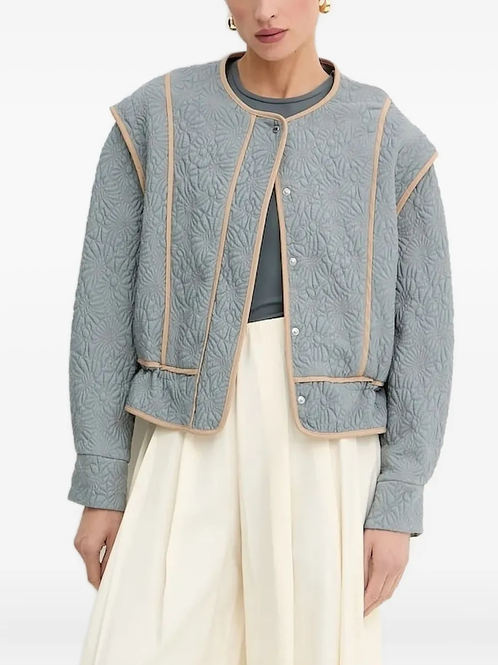 Стеганая куртка с цветочным узором Boss, синий
Стеганая куртка с цветочным узором Boss, синий