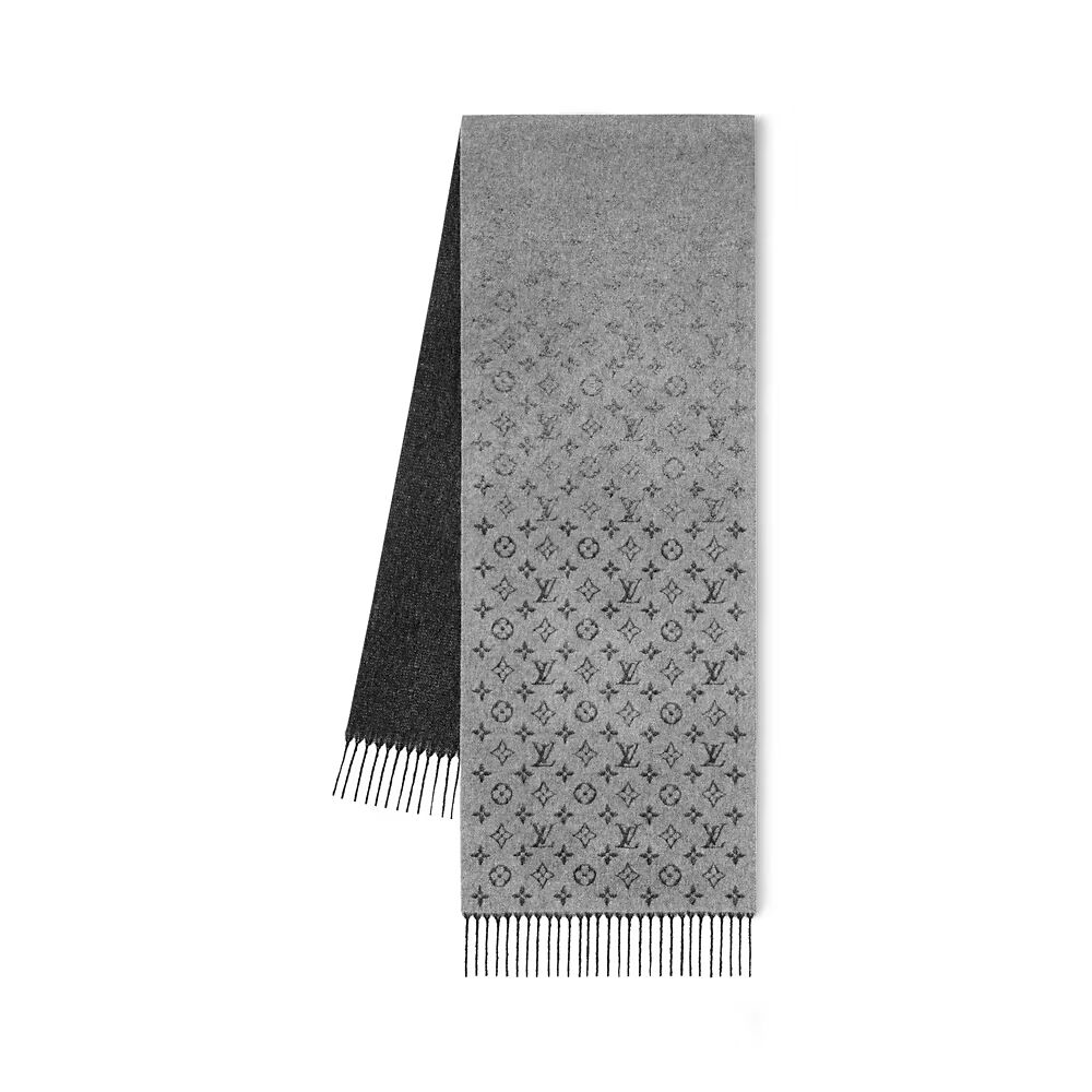 Шарф с монограммой и градиентом Louis Vuitton, серый
Шарф с монограммой и градиентом Louis Vuitton, серый