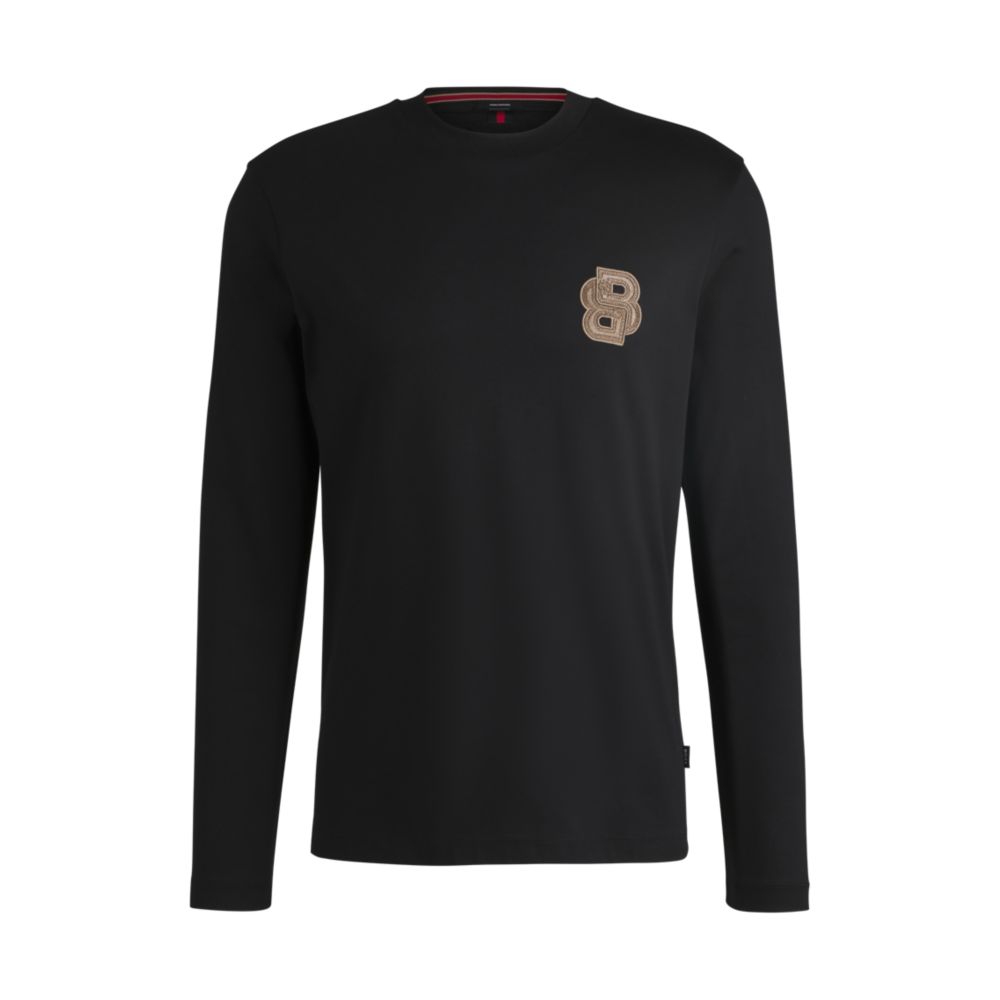 Футболка из чистого хлопка с надписью «Сотворение богов» BOSS, черный
Футболка из чистого хлопка с надписью «Сотворение богов» BOSS, черный