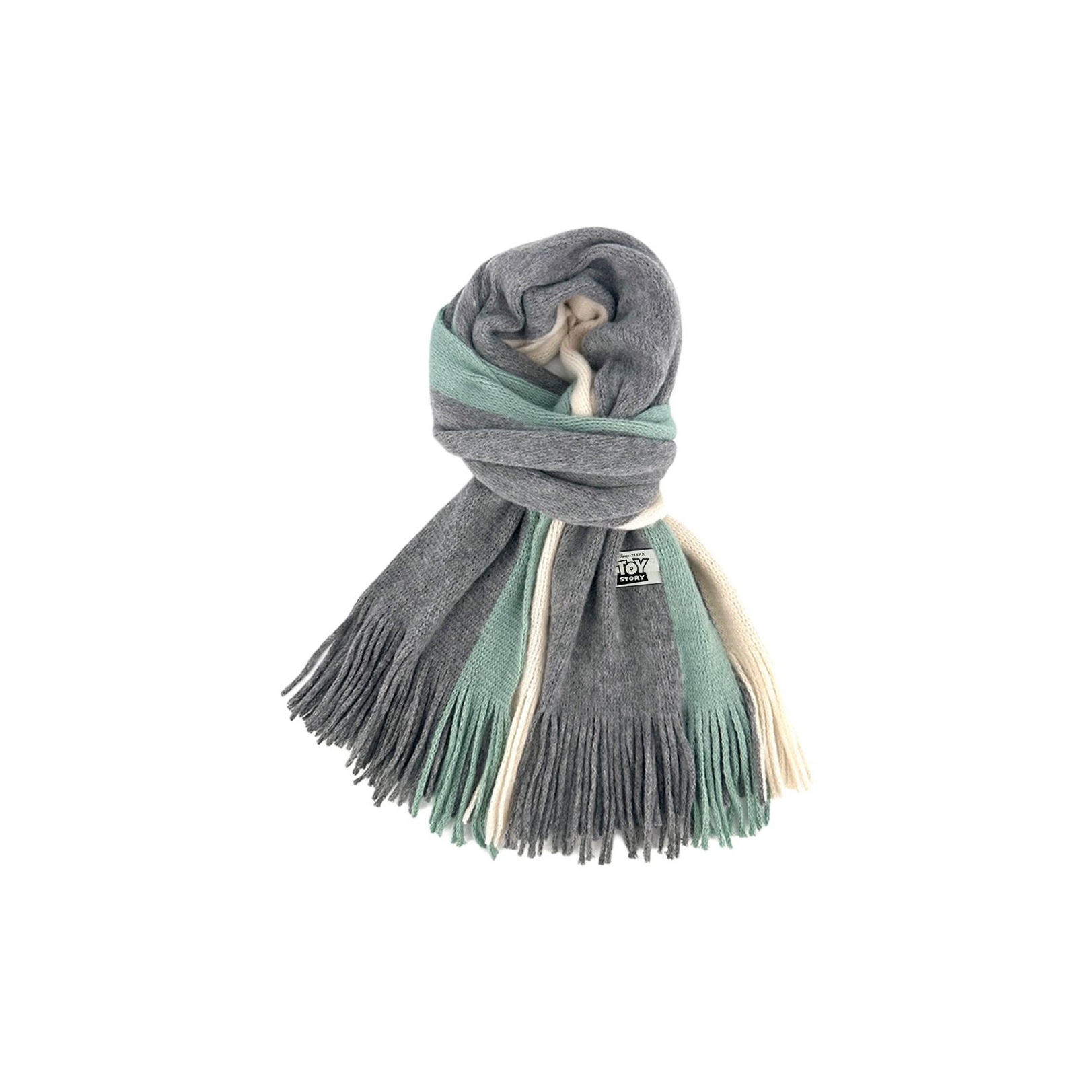 Disney Вязаный шарф унисекс, Gray Green Beige 
Disney Вязаный шарф унисекс, Gray Green Beige