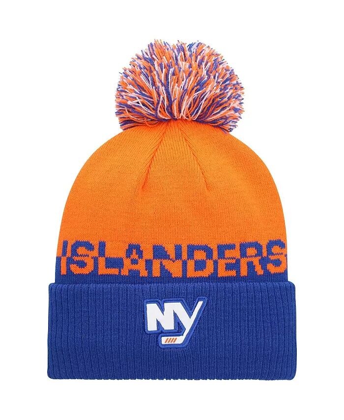 Мужская оранжевая вязаная шапка Royal New York Islanders Cold dy с манжетами и помпоном Adidas
Мужская оранжевая вязаная шапка Royal New York Islanders Cold dy с манжетами и помпоном Adidas