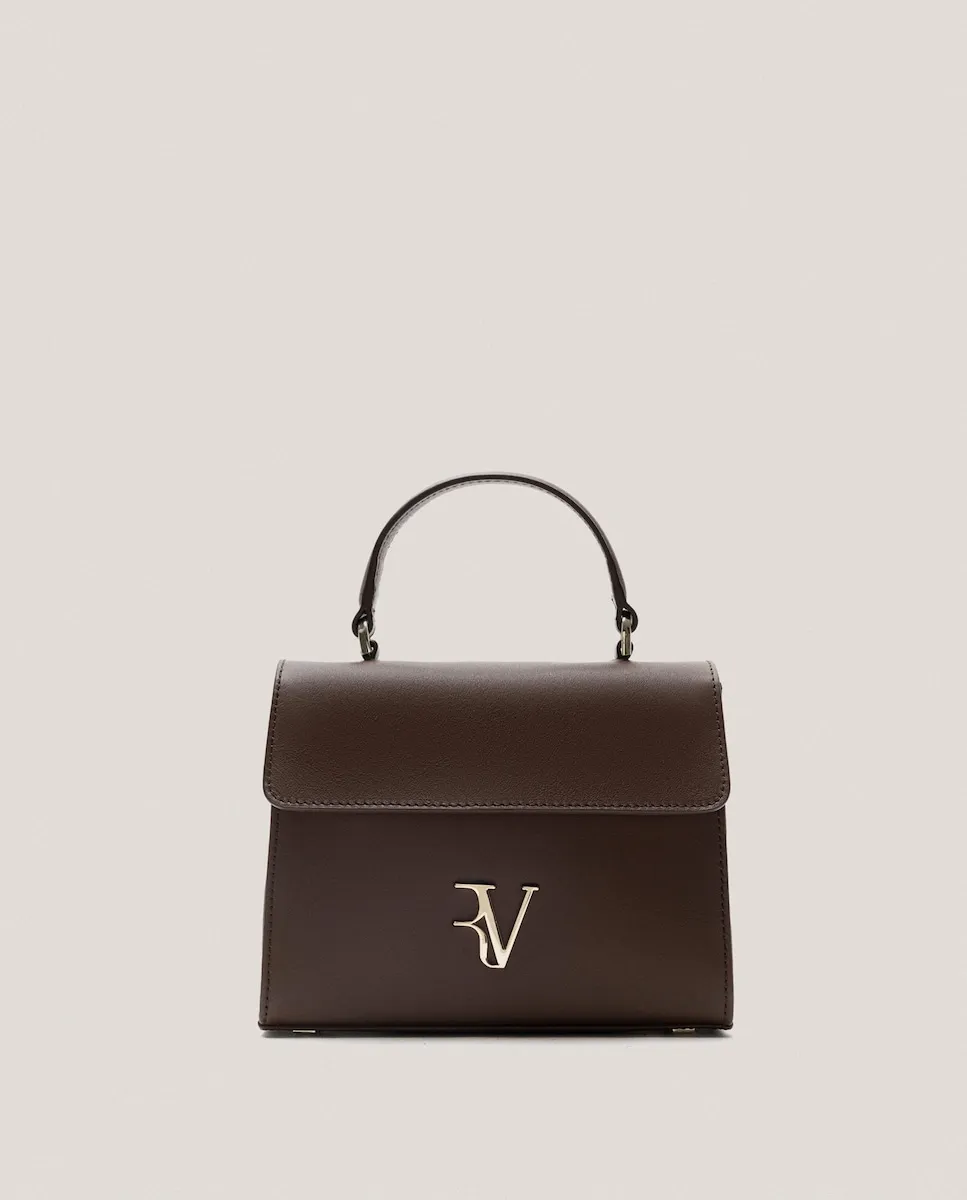 Маленькая гладкая кожаная сумка-трансформер с логотипом RV Roberto Verino, коричневый
Маленькая гладкая кожаная сумка-трансформер с логотипом RV Roberto Verino, коричневый