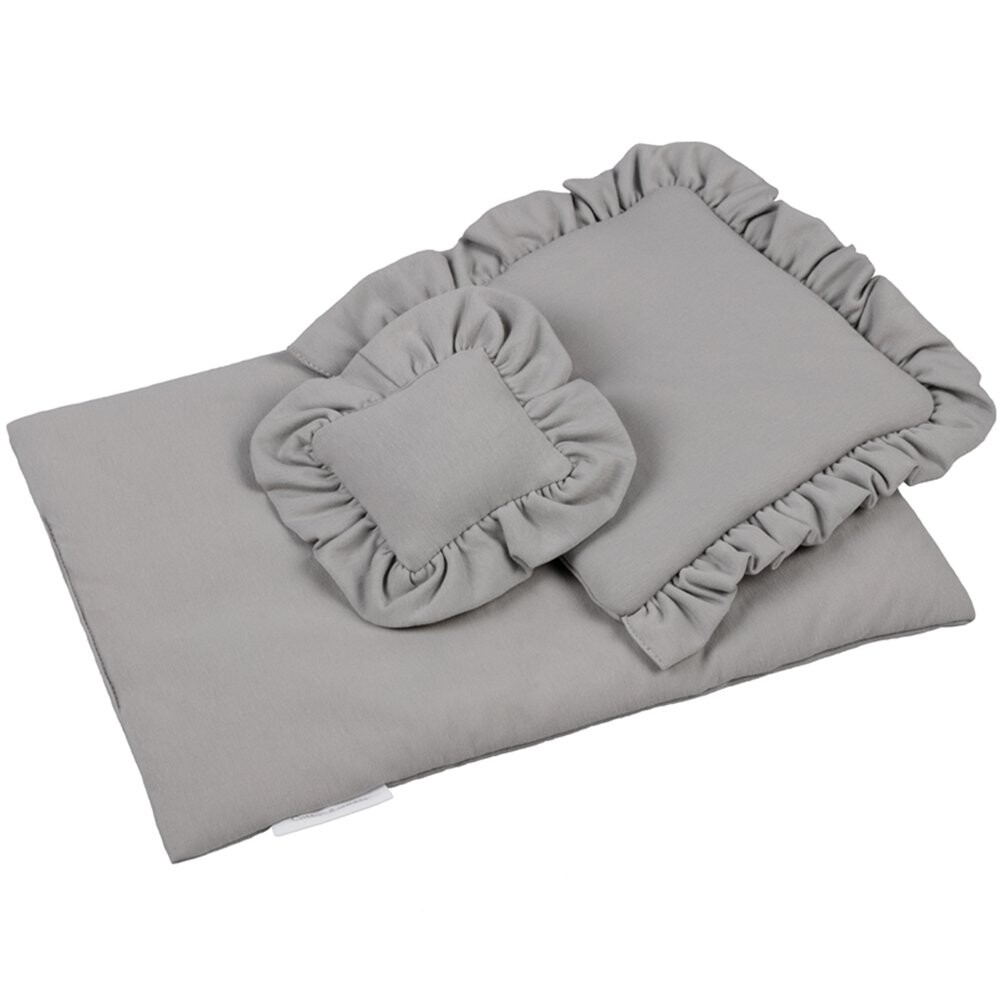 Светло-серое кукольное постельное белье Cotton&Sweets
Светло-серое кукольное постельное белье Cotton&Sweets