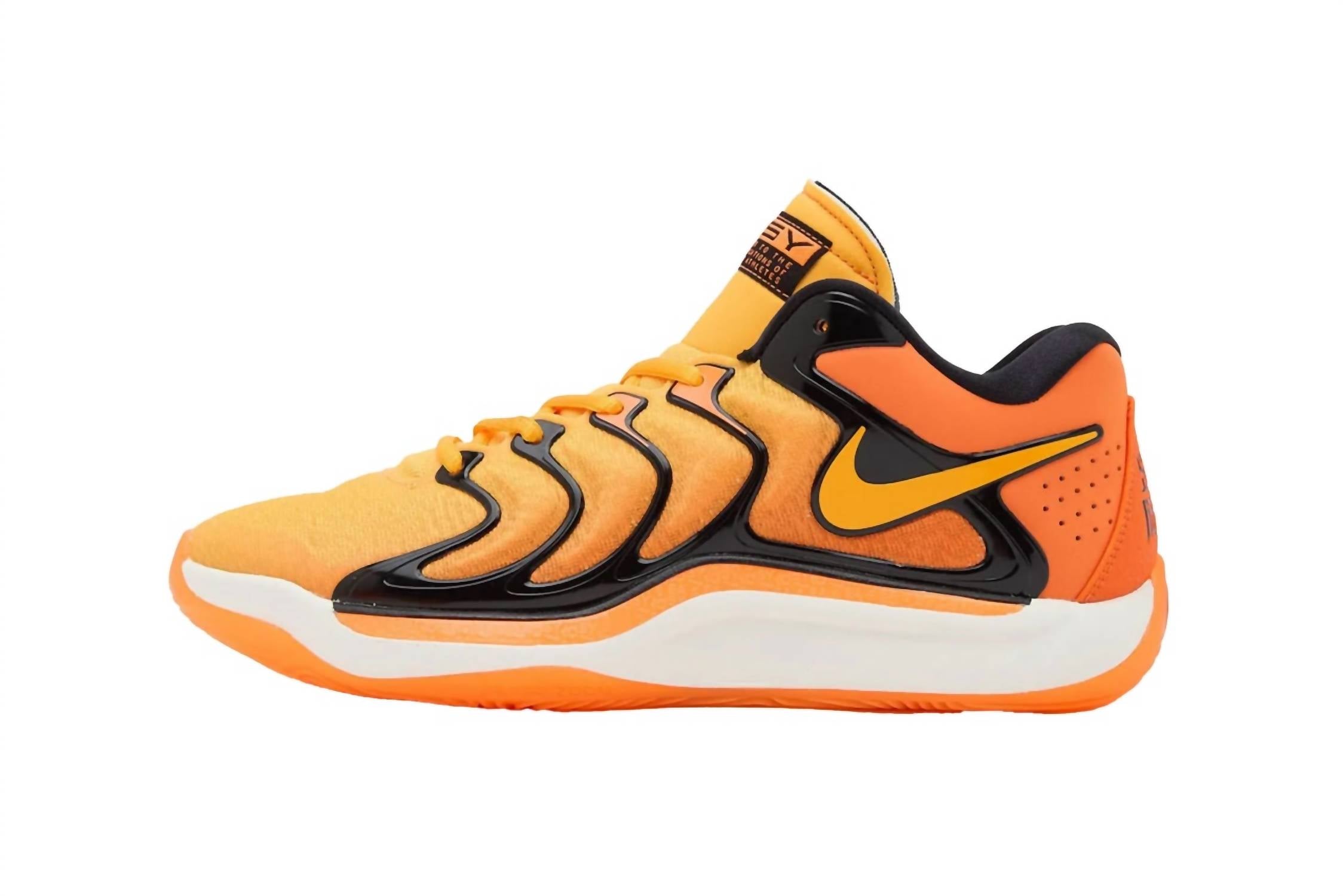 Мужские кроссовки KD 17 Slim Reaper в оранжево-черно-белом цвете Nike
Мужские кроссовки KD 17 Slim Reaper в оранжево-черно-белом цвете Nike