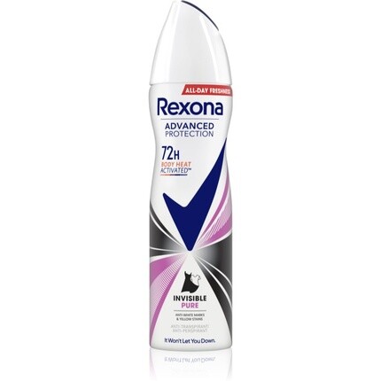 Антиперспирант Rexona Advanced Protection Invisible Pure - 72 часа, 150 мл
Антиперспирант Rexona Advanced Protection Invisible Pure - 72 часа, 150 мл