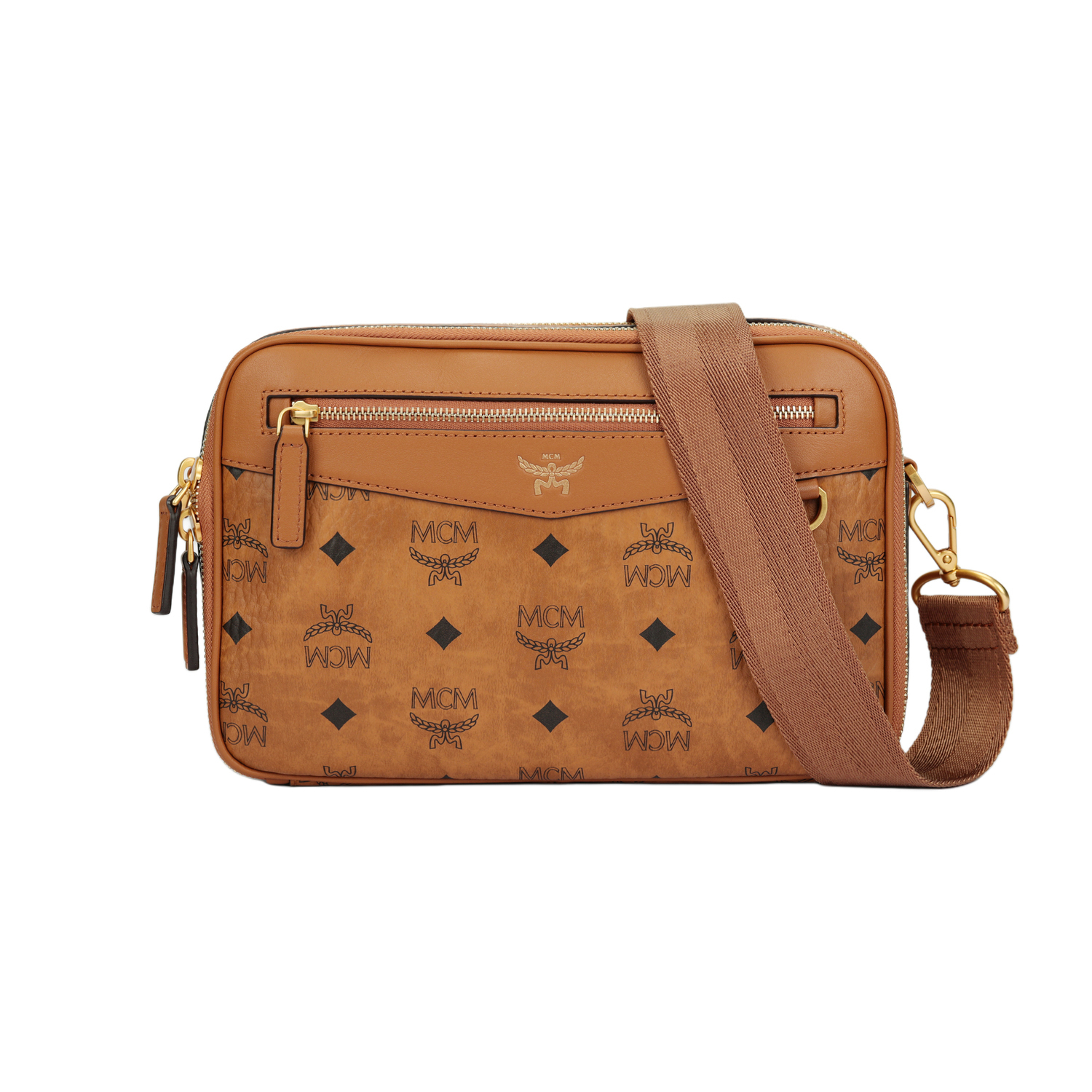 MCM Вискозная искусственная кожа сумка через плечо для фотоаппарата малая женская коньячная
MCM Вискозная искусственная кожа сумка через плечо для фотоаппарата малая женская коньячная