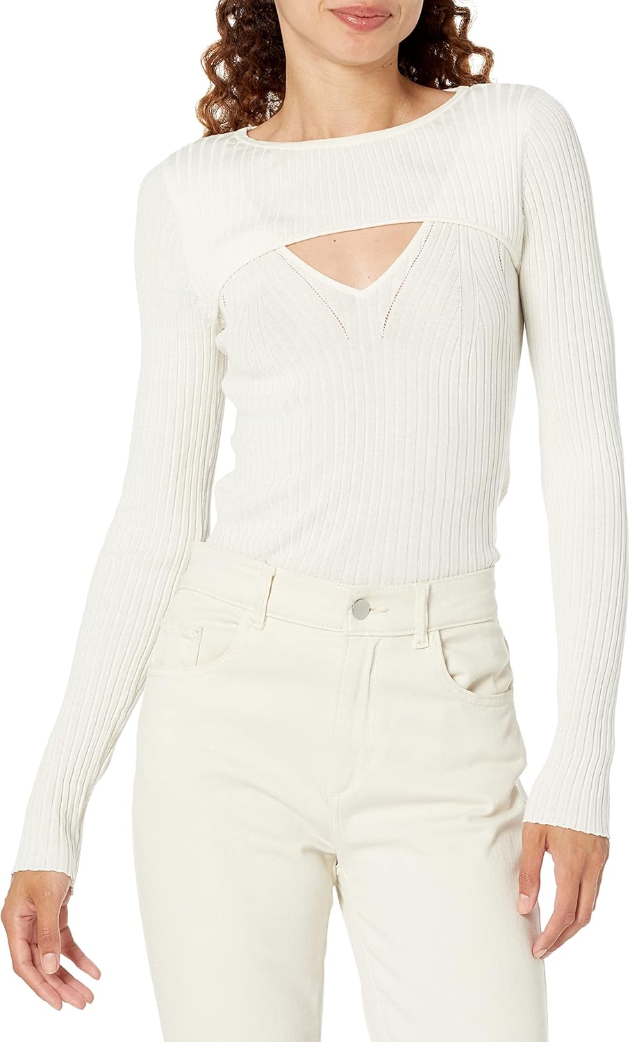 GUESS Женский свитер Marion с круглым вырезом и длинными рукавами, Cream White
GUESS Женский свитер Marion с круглым вырезом и длинными рукавами, Cream White