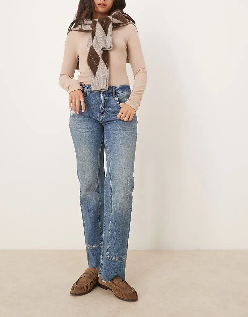 Джинсы Free People Risk Taker прямого кроя со средней посадкой, синие
Джинсы Free People Risk Taker прямого кроя со средней посадкой, синие