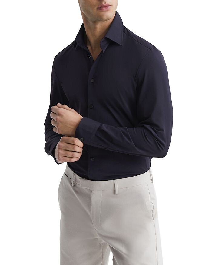 REISS Voyager Stretch Performance однотонная дорожная рубашка на пуговицах обычного кроя, синий
REISS Voyager Stretch Performance однотонная дорожная рубашка на пуговицах обычного кроя, синий