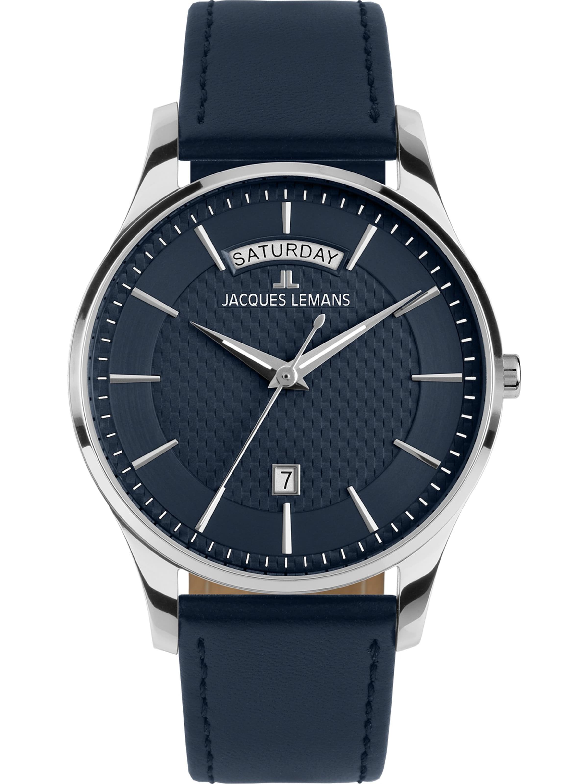 Jacques Lemans Аналоговые часы в темно-синем цвете
Jacques Lemans Аналоговые часы в темно-синем цвете