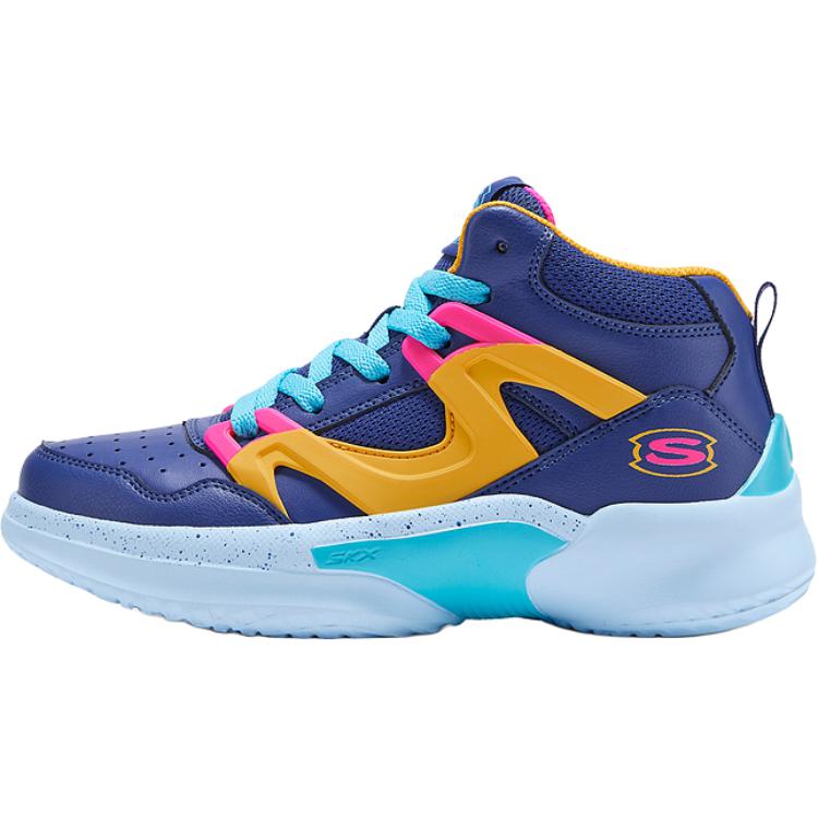 Баскетбольные кроссовки для мальчиков, износостойкие, средней высоты, детские Skechers Kids, синий
Баскетбольные кроссовки для мальчиков, износостойкие, средней высоты, детские Skechers Kids, синий