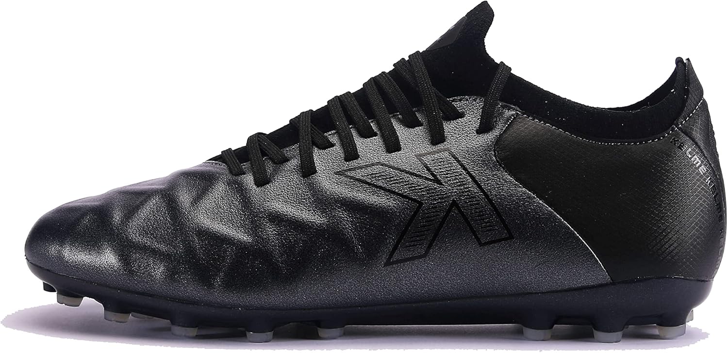 Футбольные бутсы KELME из телячьей кожи для мужчин и женщин - футбольная обувь для улицы и зала унисекс, размеры для взрослых - искусственная трава AG, черный
Футбольные бутсы KELME из телячьей кожи для мужчин и женщин - футбольная обувь для улицы и зала унисекс, размеры для взрослых - искусственная трава AG, черный