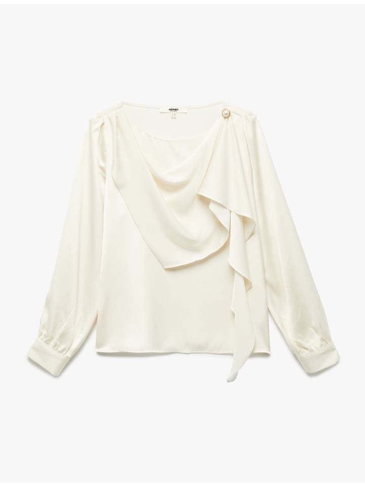 Блузка LS серо-белого цвета KOTON
Блузка LS серо-белого цвета KOTON